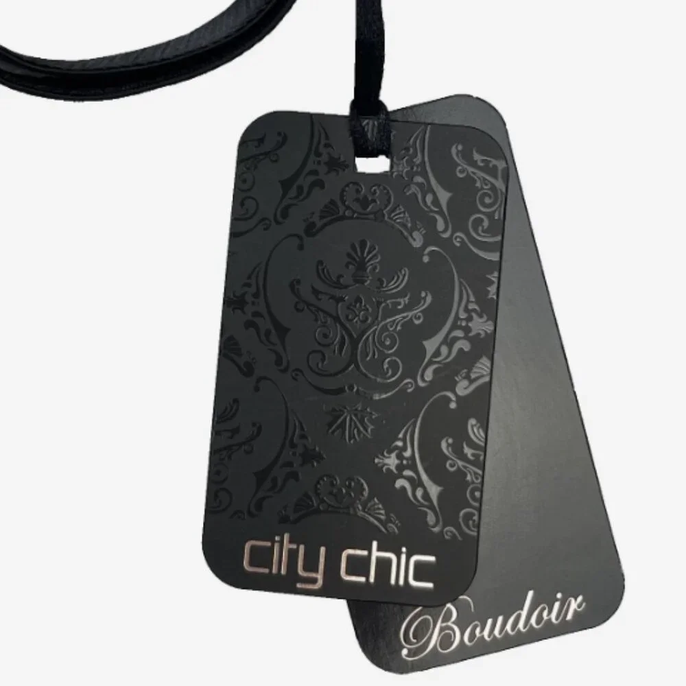 City Chic Boudoir Push-Up Multiway Strapless Bra Black & Pink US Size 42B NWT‎